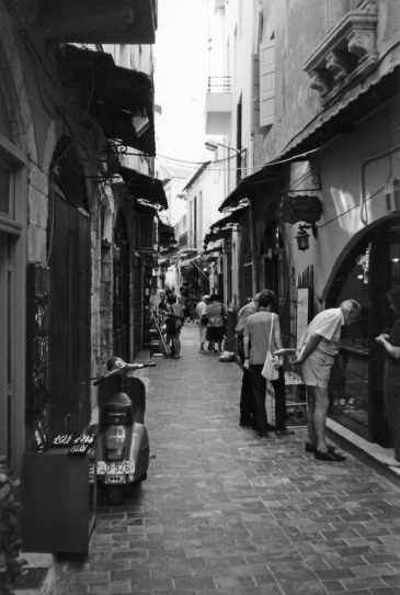 Leather alley, Chania, Crete, Greece
